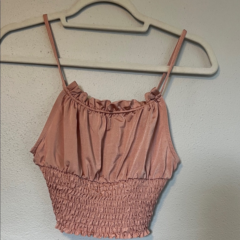 Urban Outfitters Pink Ruffled Camisole